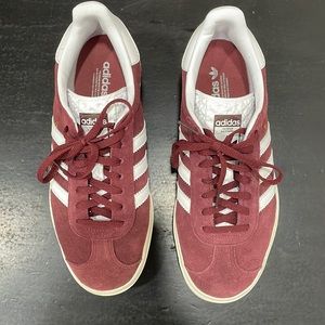 Worn once Adidas Gazelle Bold Shoes - Shadow Red